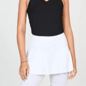 Sofibella Jan Bermuda Skort‎ Womens XS White Abaza Skort w/ Leggings 1518 NEW